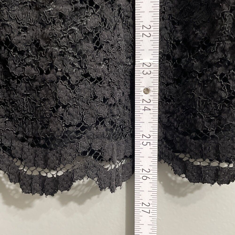 Worthington Women’s Black Lace Pencil Skirt Size 4 Gothic Romantic Whimsigoth - Picture 6 of 9